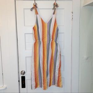 Fully lined rainbow dress